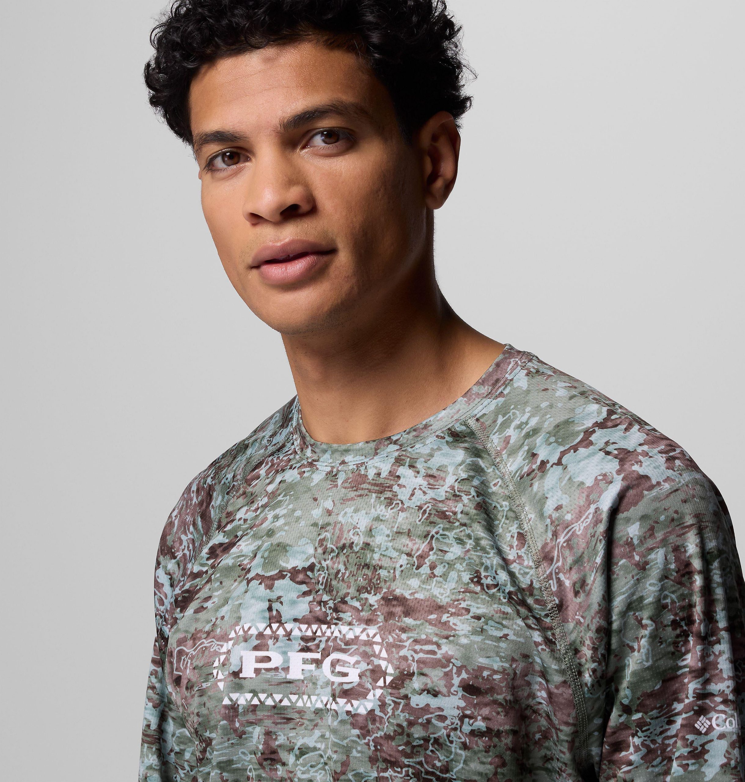 pfg super solar stream border hex langarmshirt für herren
