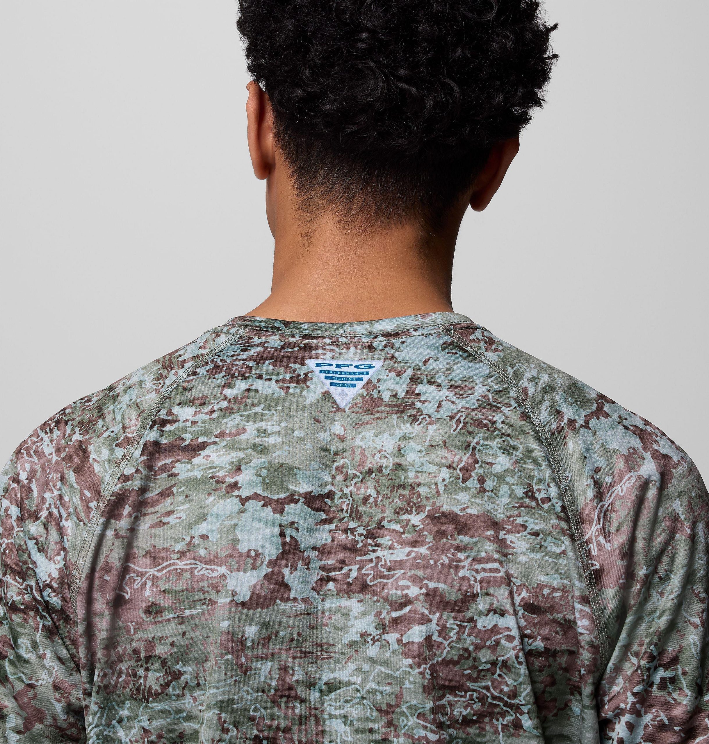 pfg super solar stream border hex langarmshirt für herren