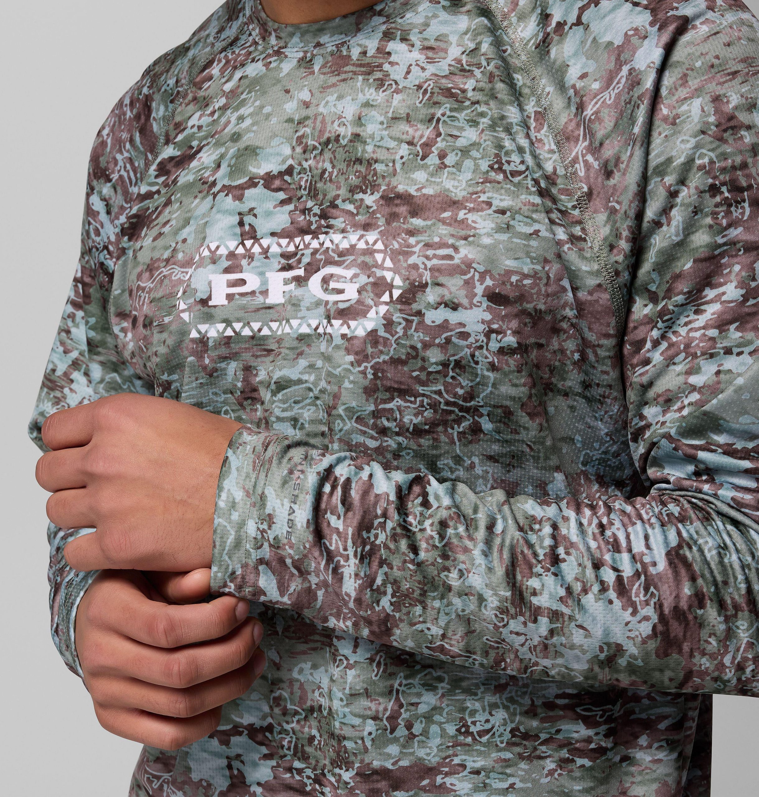 pfg super solar stream border hex langarmshirt für herren