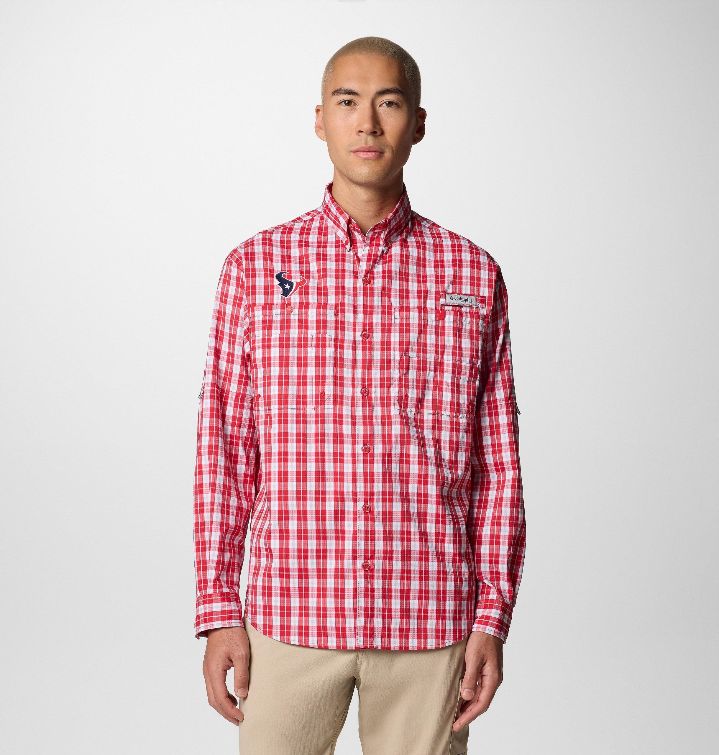 pfg super tamiami langarmshirt für herren – houston texans