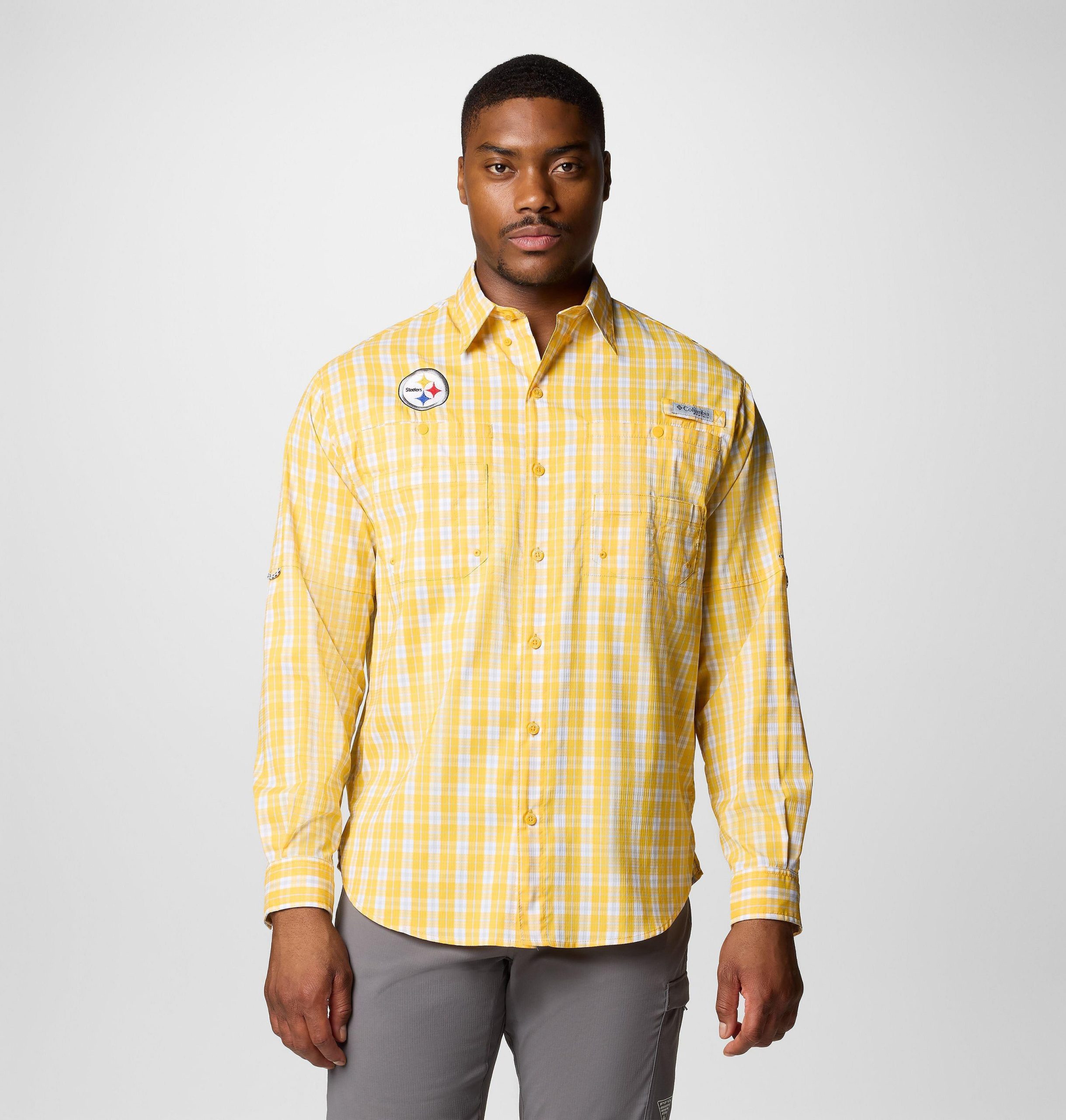 pfg super tamiami langarmshirt für herren – pittsburgh steelers