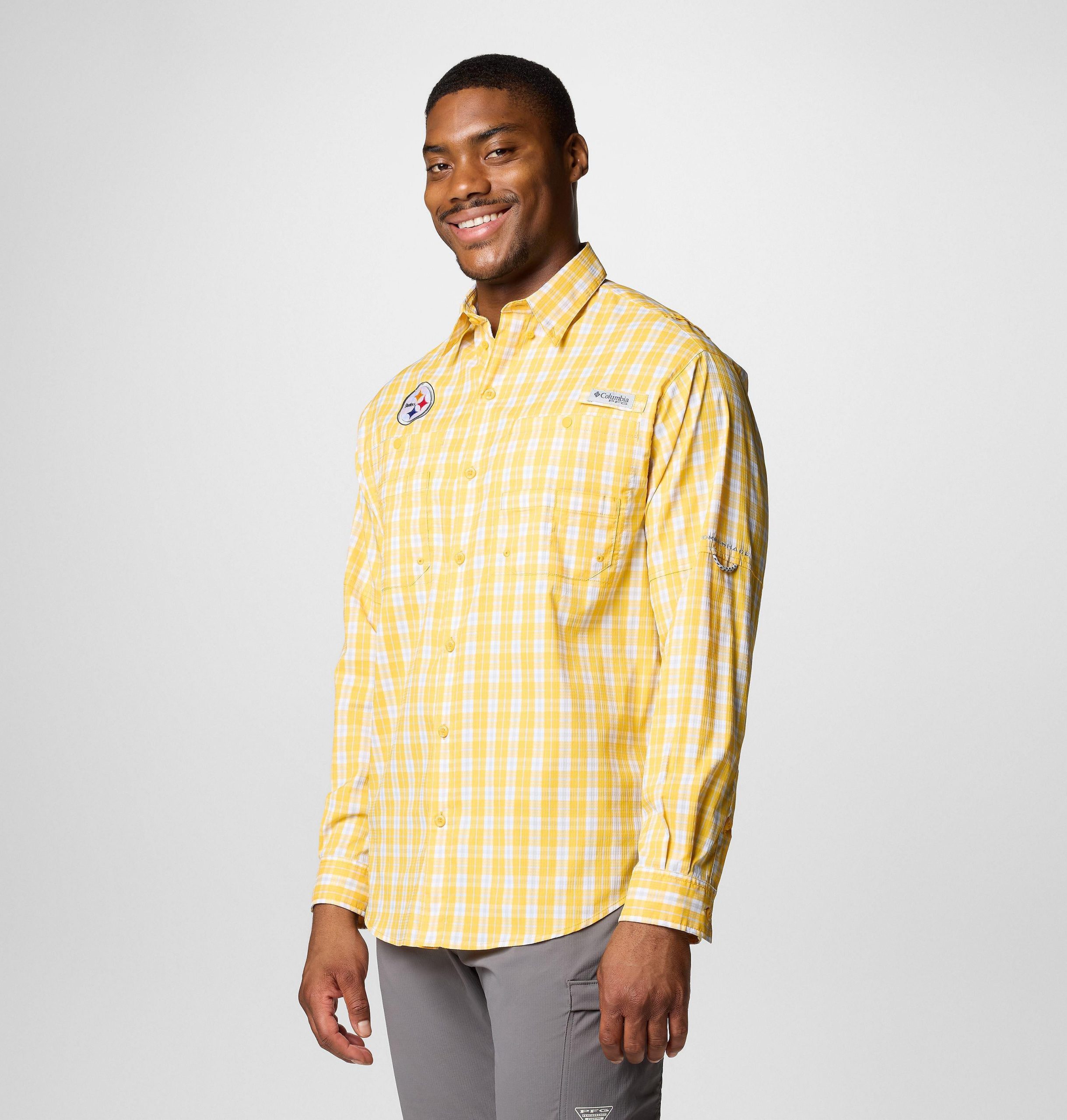 pfg super tamiami langarmshirt für herren – pittsburgh steelers