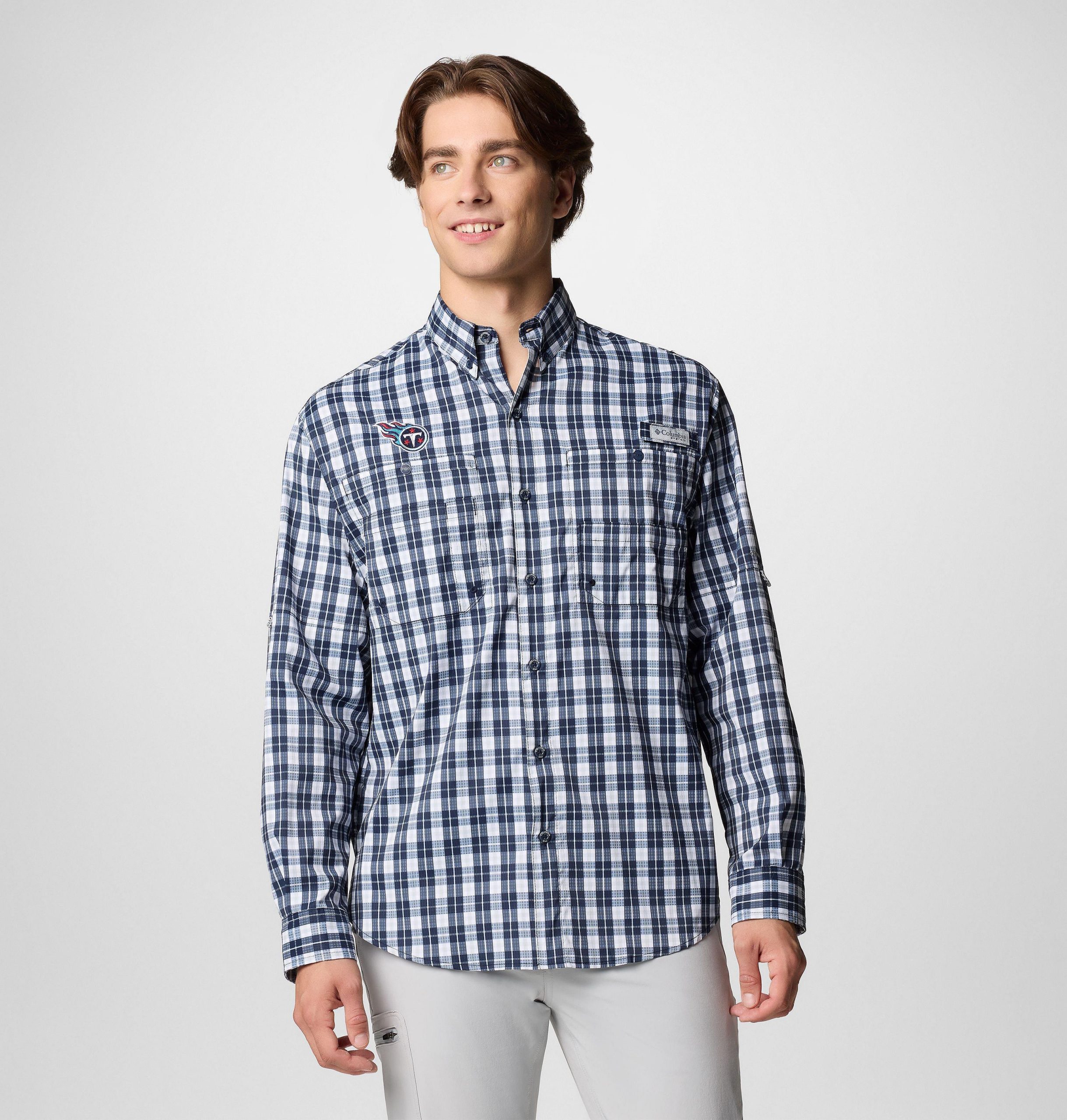 pfg super tamiami langarmshirt für herren – tennessee titans