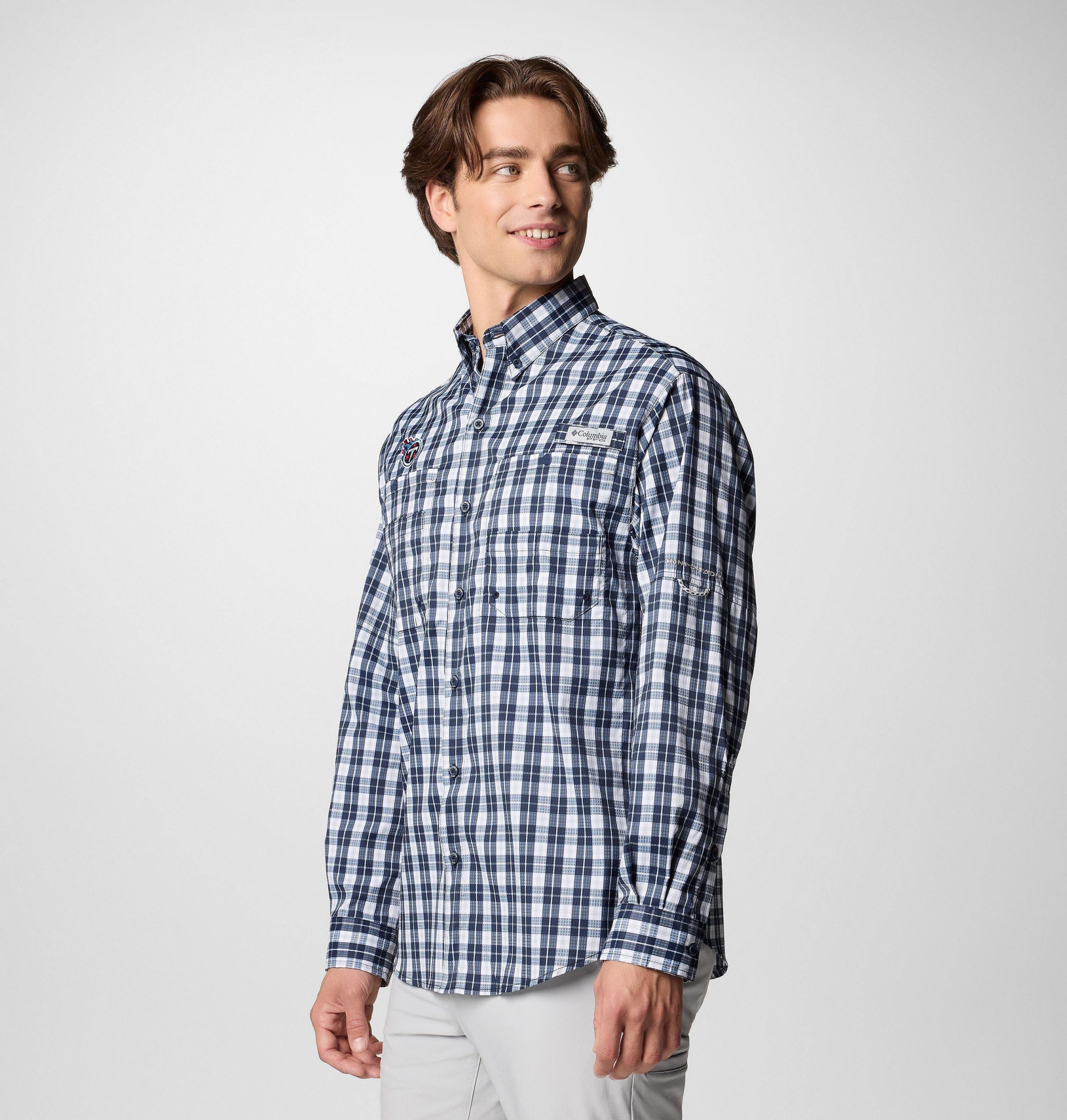 pfg super tamiami langarmshirt für herren – tennessee titans
