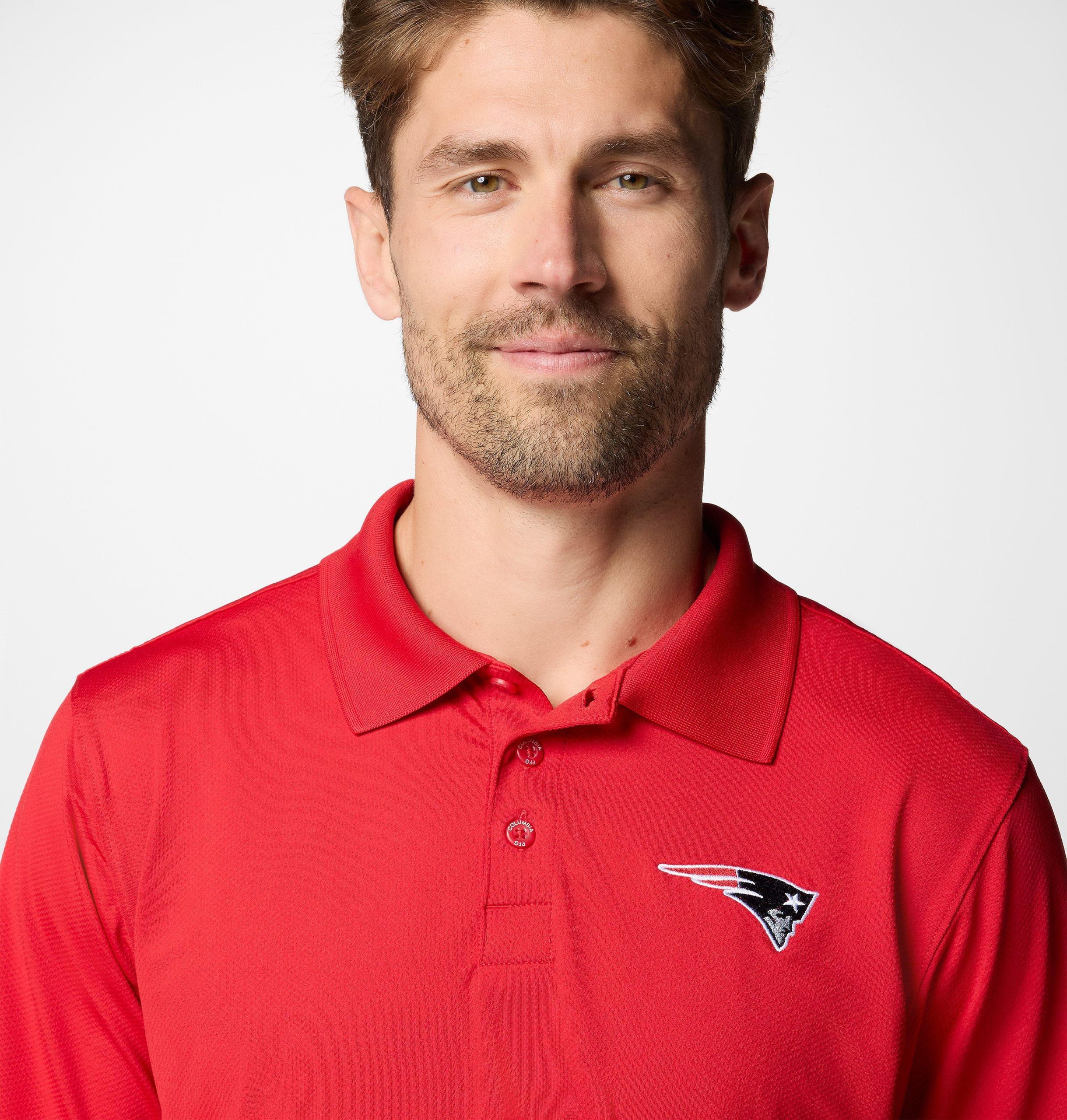 pfg low drag offshore polo für herren – new england patriots