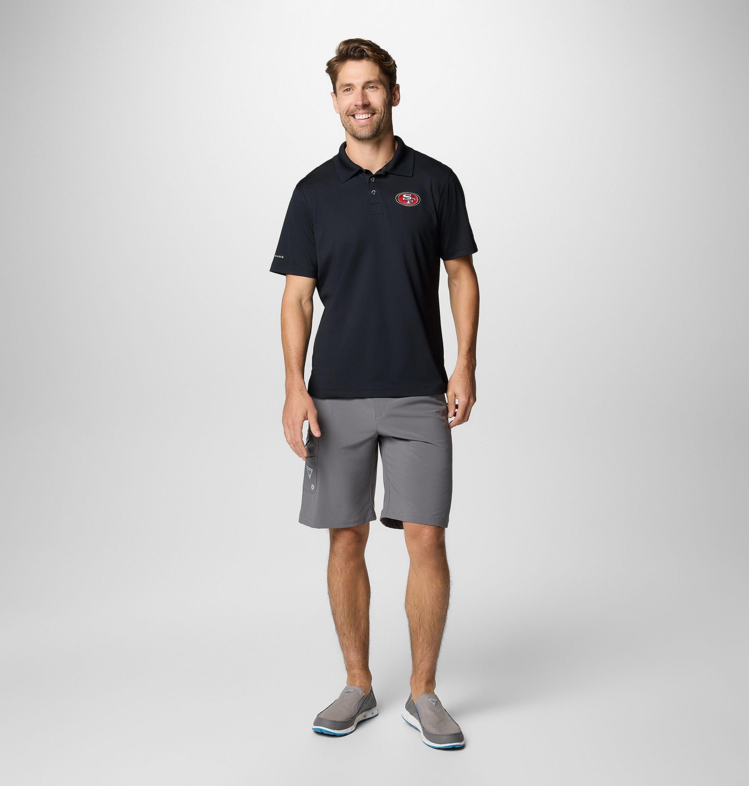 pfg low drag offshore polo für herren – san francisco 49ers