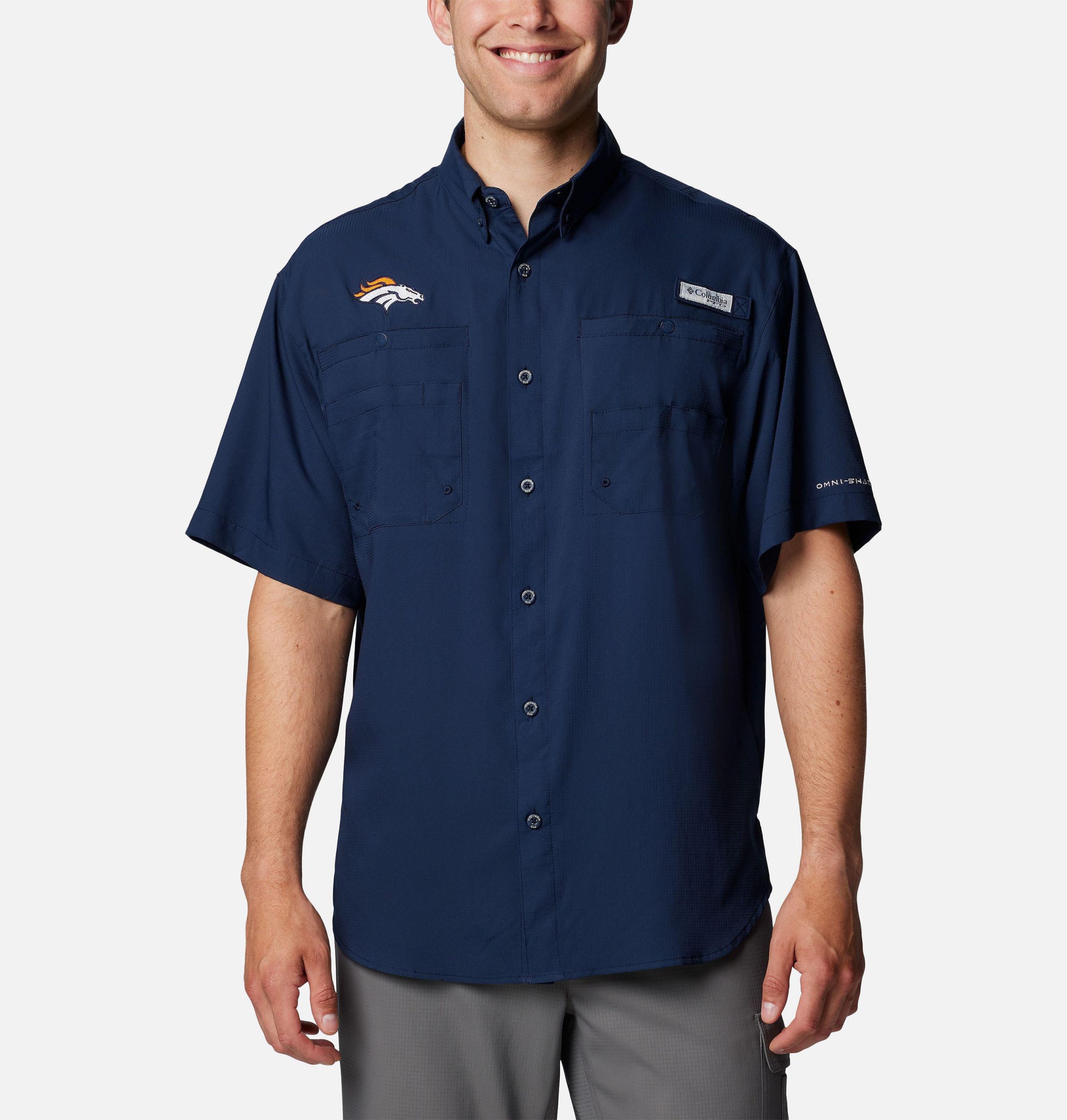 pfg tamiami kurzarmshirt für herren – denver broncos