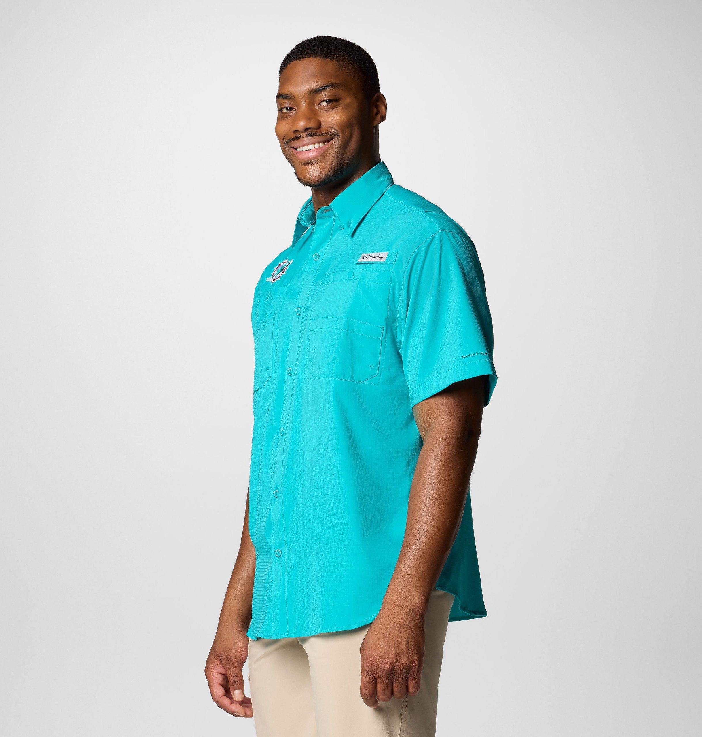pfg tamiami kurzarm-shirt für herren – miami dolphins