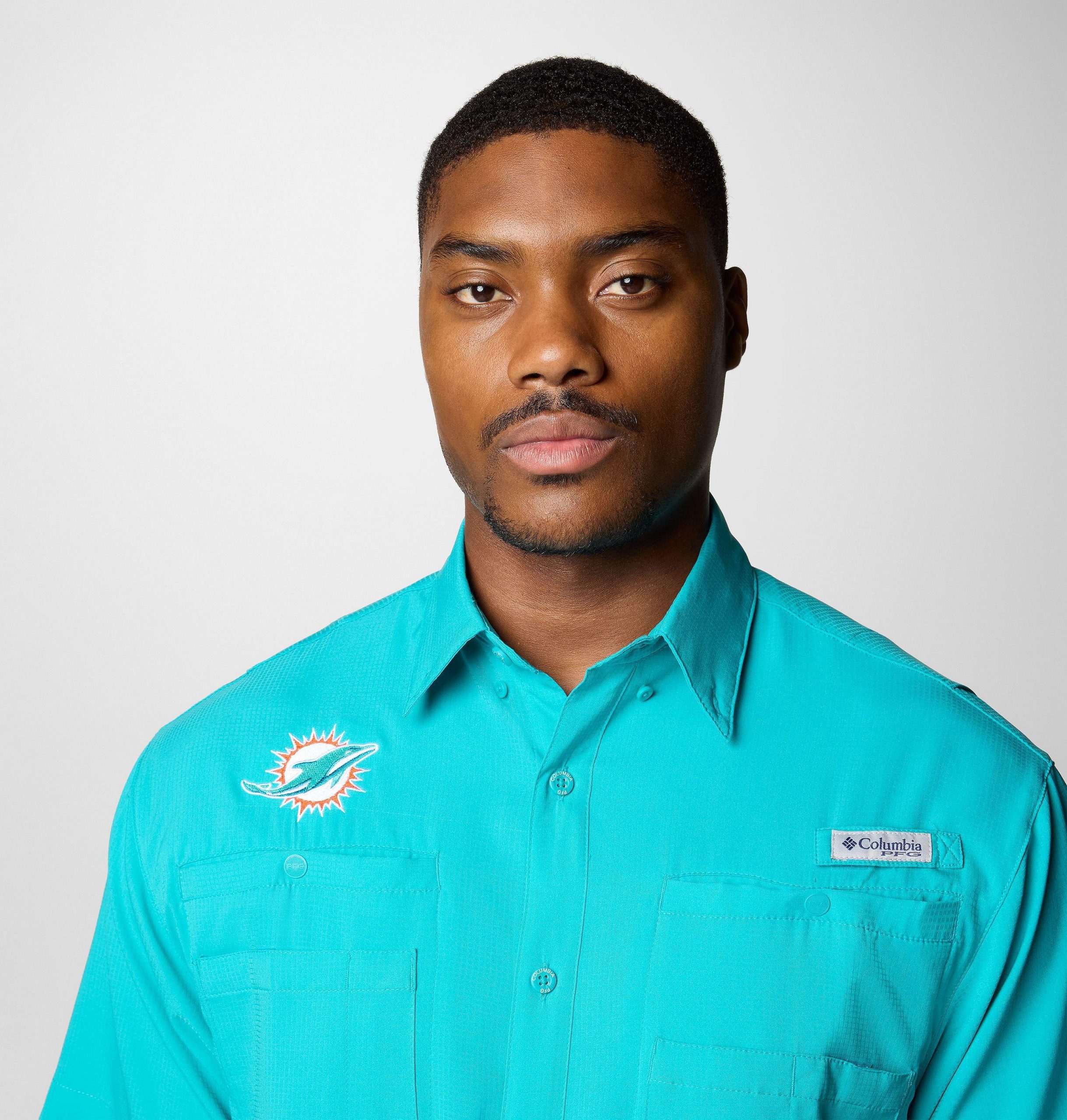 pfg tamiami kurzarm-shirt für herren – miami dolphins