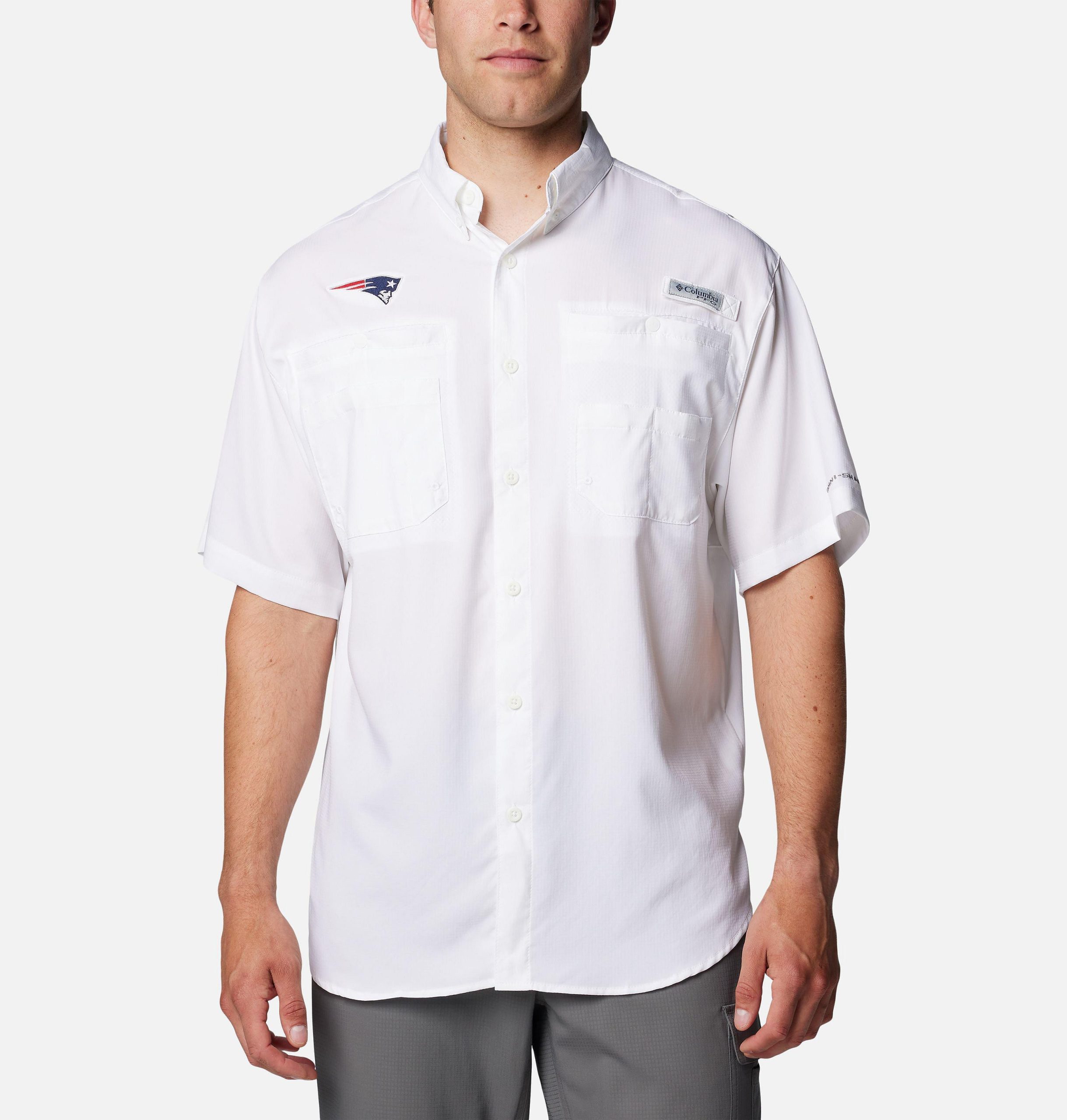 pfg tamiami kurzarm-shirt für herren – new england patriots
