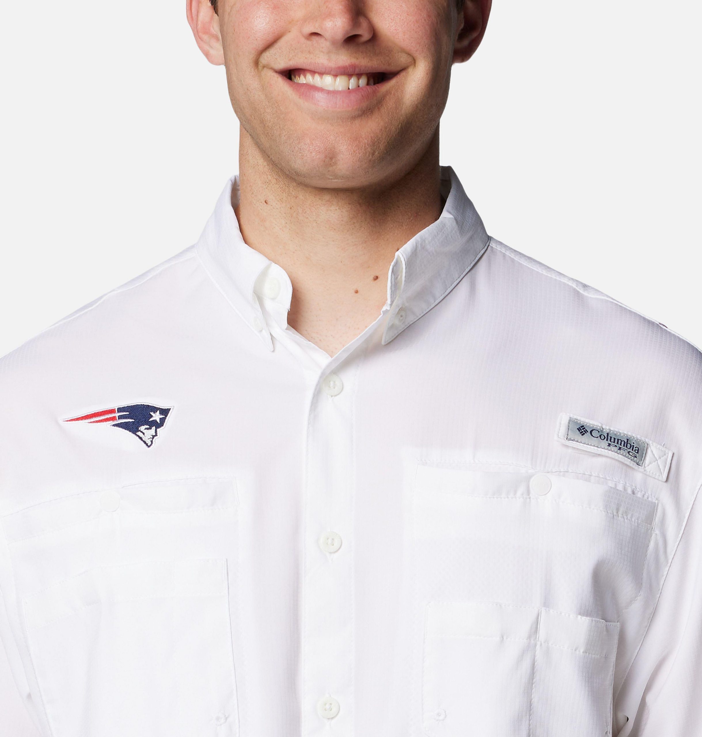 pfg tamiami kurzarm-shirt für herren – new england patriots