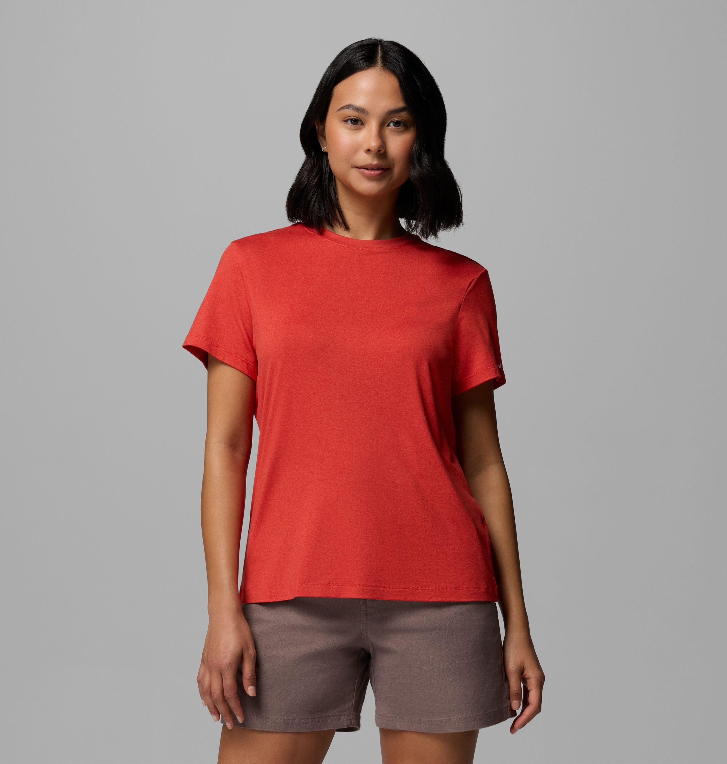 parsons point damen-t-shirt mit kurzen Ärmeln und logo