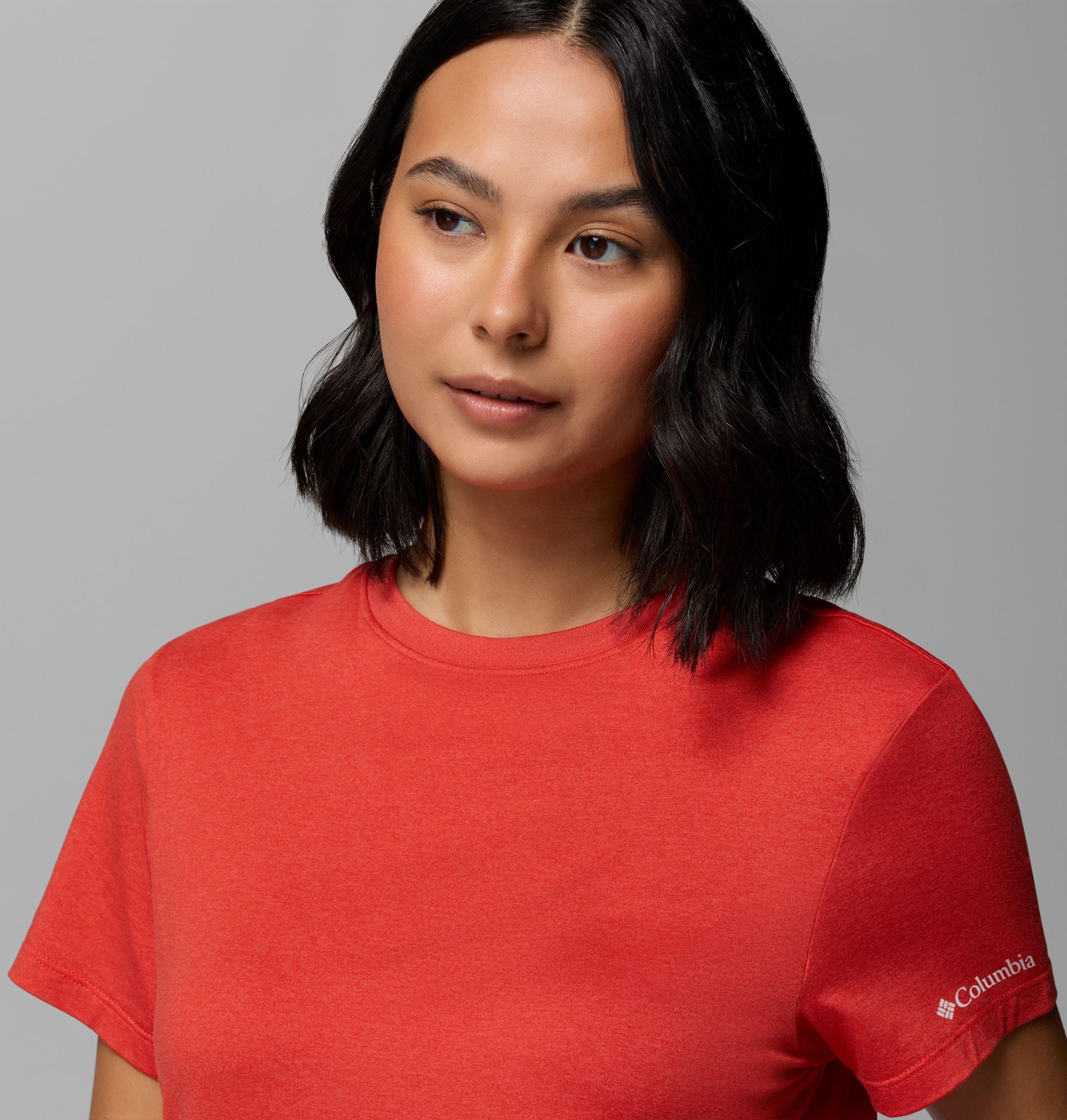 parsons point damen-t-shirt mit kurzen Ärmeln und logo