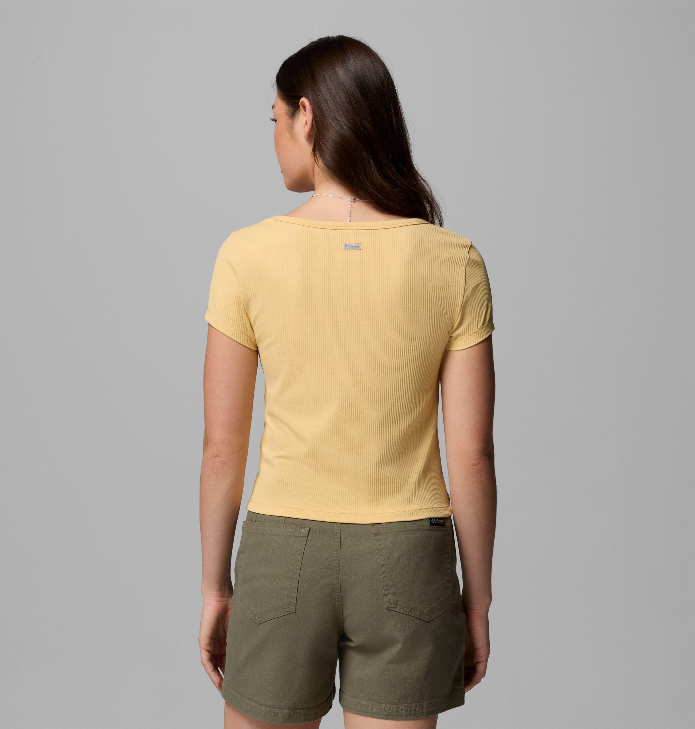 damen pinetown canyon rippstrick kurzarm-t-shirt