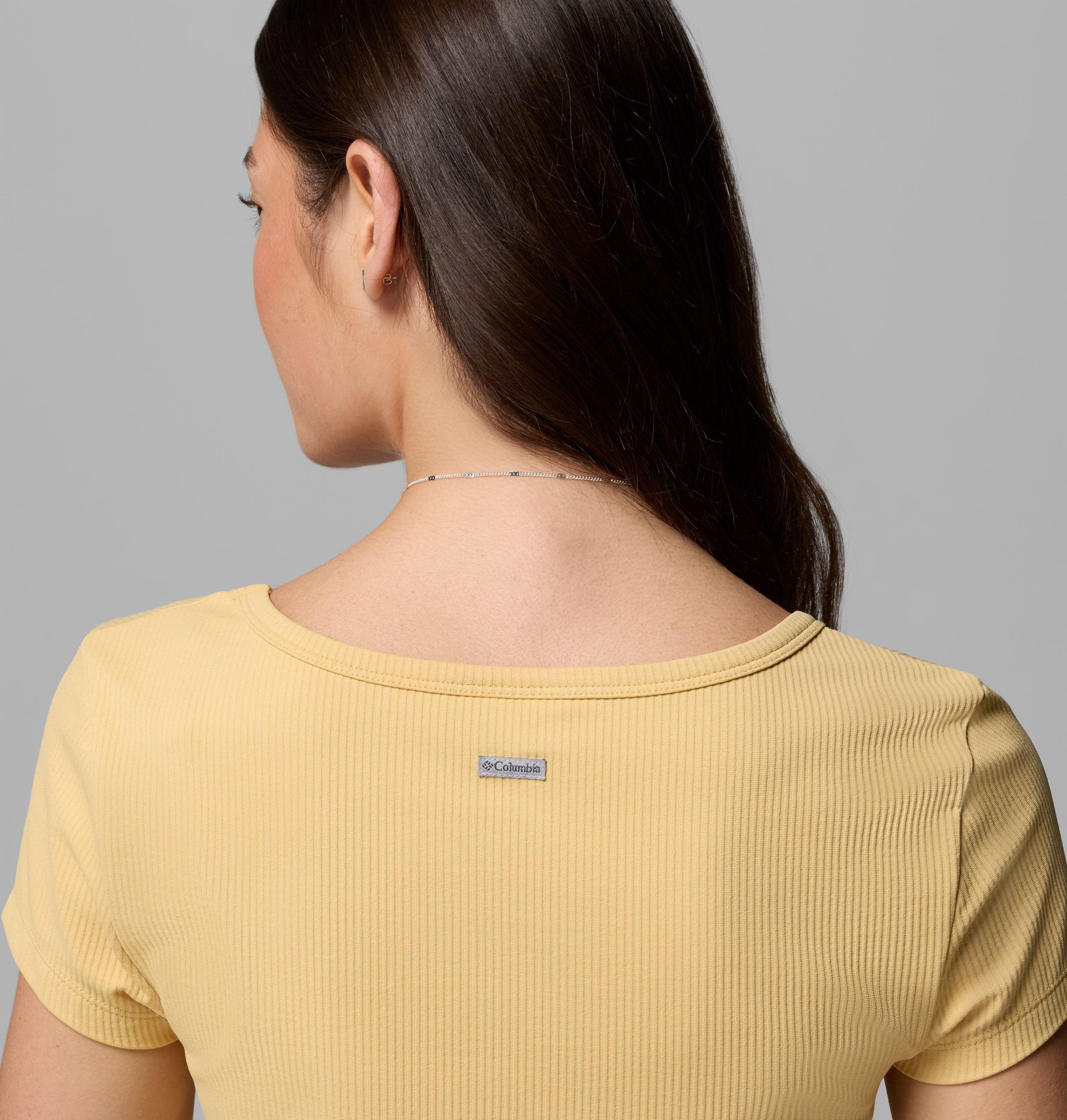 damen pinetown canyon rippstrick kurzarm-t-shirt