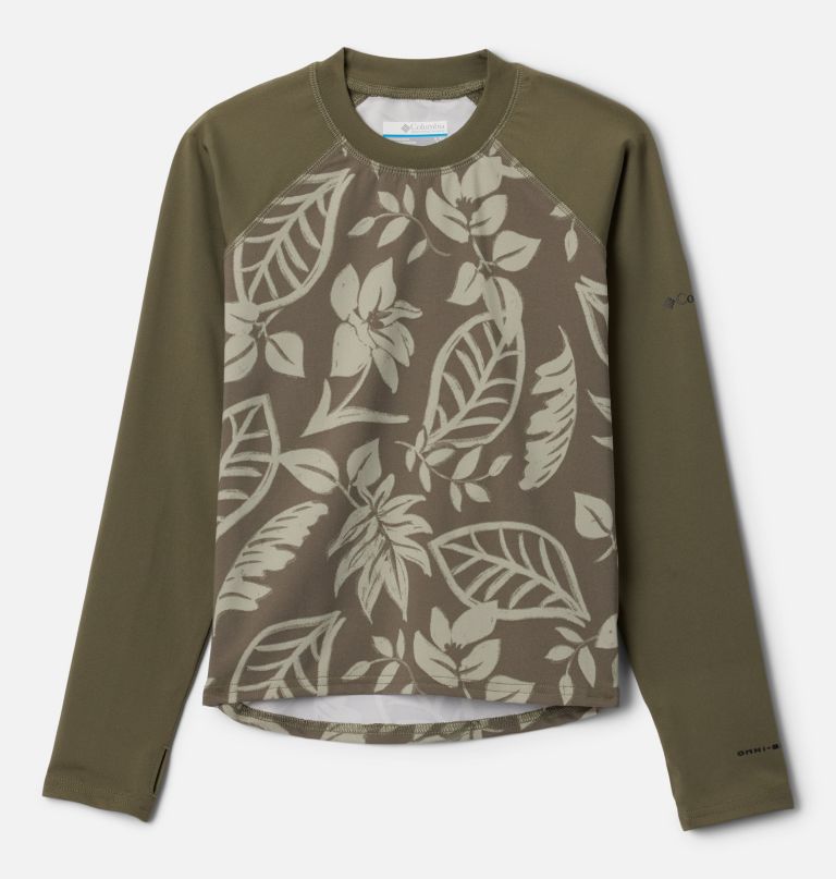 sandy shores bedrucktes langarm-sonnenschutzshirt für kinder