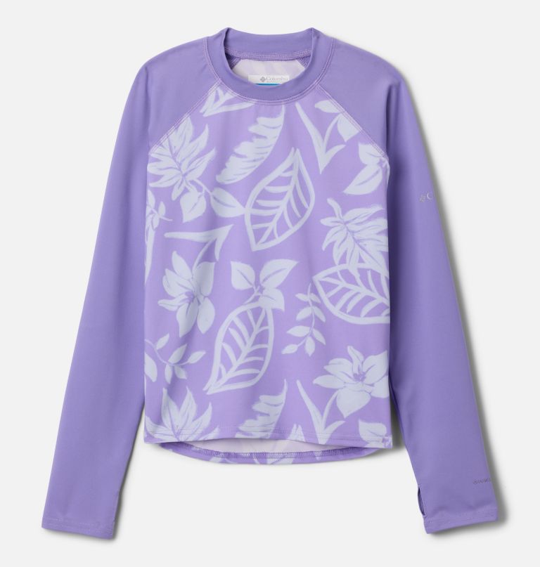 sandy shores bedrucktes langarm-sonnenschutzshirt für kinder