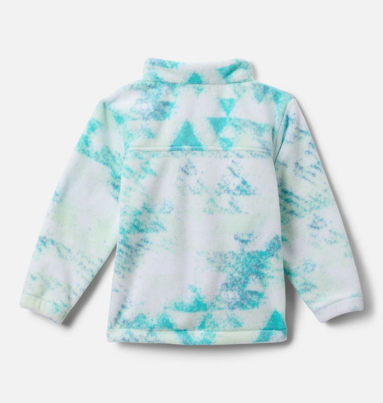 mädchen-fleecejacke mit durchgehendem reißverschluss und castle dale-print für kleinkinder