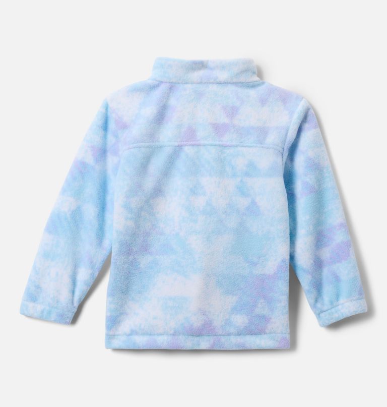 mädchen-fleecejacke mit durchgehendem reißverschluss und castle dale-print für kleinkinder