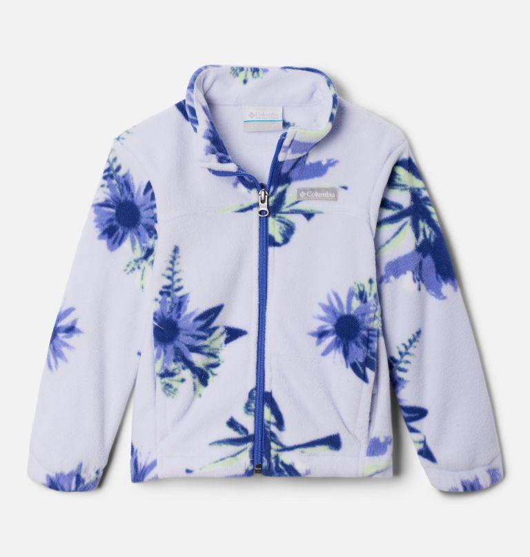 mädchen-fleecejacke mit durchgehendem reißverschluss und castle dale-print für kleinkinder