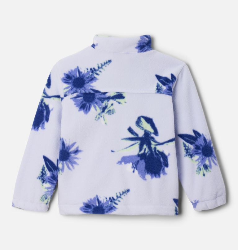 mädchen-fleecejacke mit durchgehendem reißverschluss und castle dale-print für kleinkinder