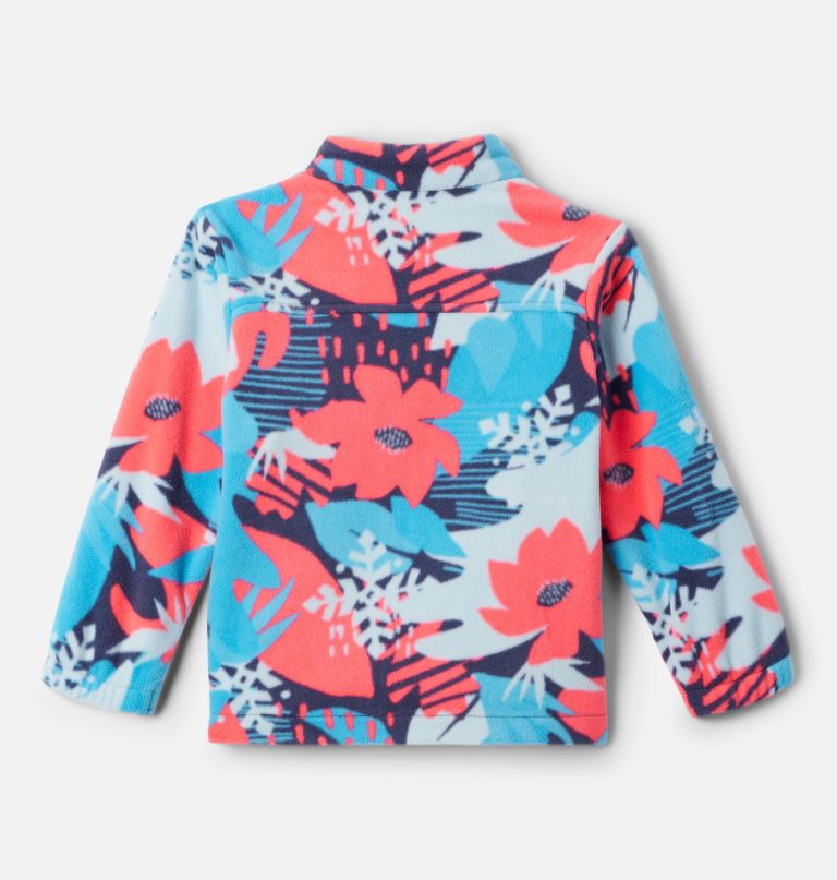 mädchen-fleecejacke mit durchgehendem reißverschluss und castle dale-print für kleinkinder