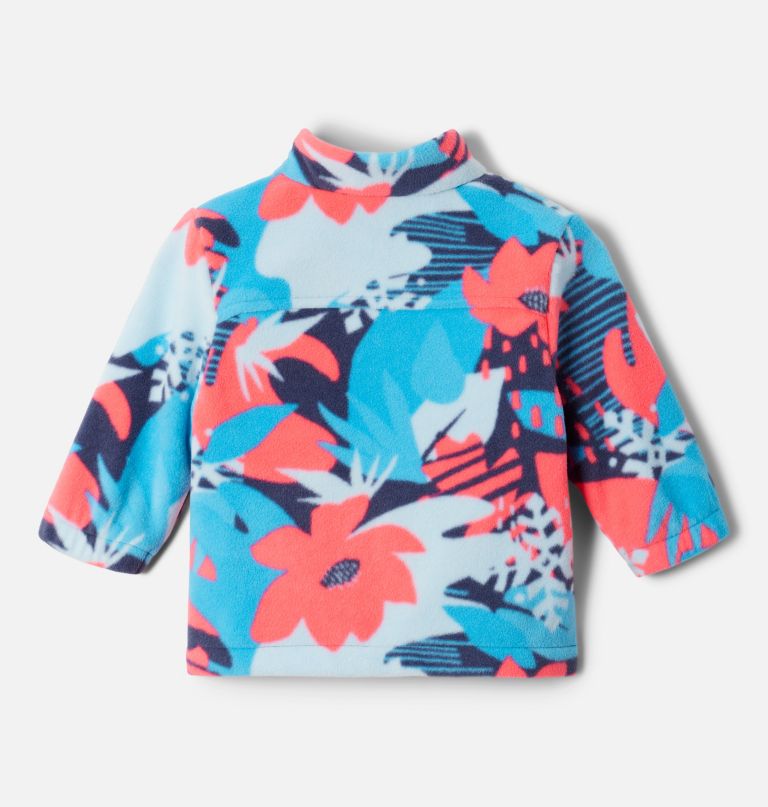 mädchen-fleecejacke mit durchgehendem reißverschluss und castle dale-print für kleinkinder