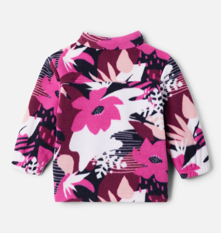mädchen-fleecejacke mit durchgehendem reißverschluss und castle dale-print für kleinkinder