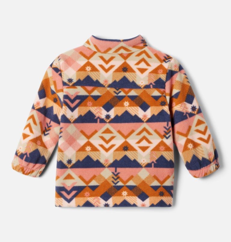mädchen-fleecejacke mit durchgehendem reißverschluss und castle dale-print für kleinkinder