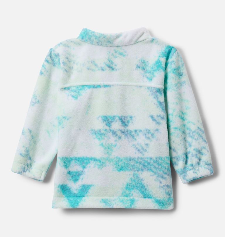 mädchen-fleecejacke mit durchgehendem reißverschluss und castle dale-print für kleinkinder