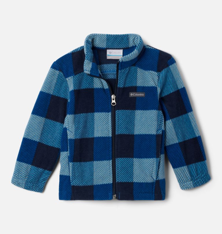 jungen-fleecejacke mit durchgehendem reißverschluss und castle dale-print für kleinkinder