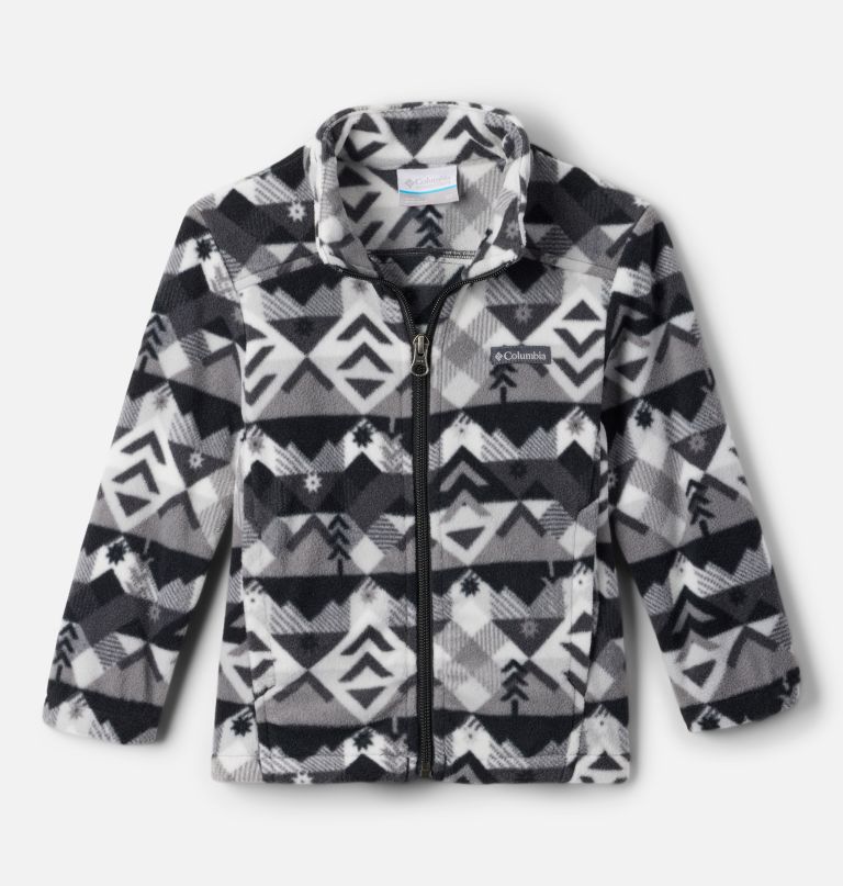 jungen-fleecejacke mit durchgehendem reißverschluss und castle dale-print für kleinkinder