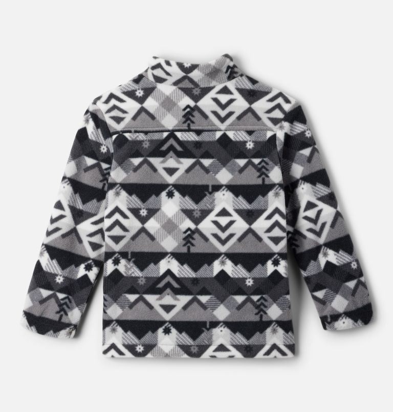 jungen-fleecejacke mit durchgehendem reißverschluss und castle dale-print für kleinkinder