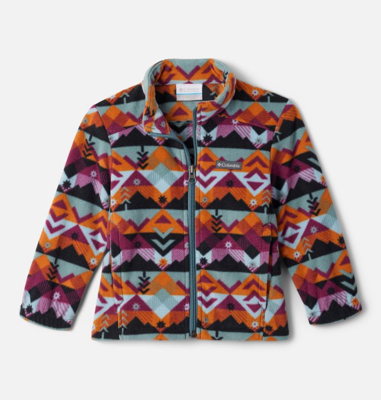 jungen-fleecejacke mit durchgehendem reißverschluss und castle dale-print für kleinkinder