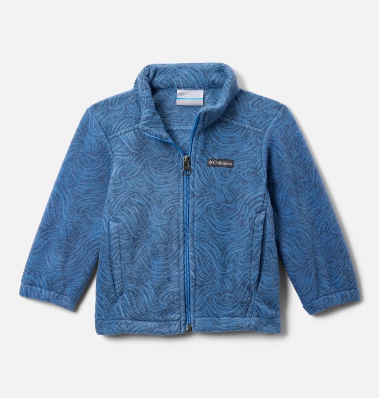 jungen-fleecejacke mit durchgehendem reißverschluss und castle dale-print für kleinkinder