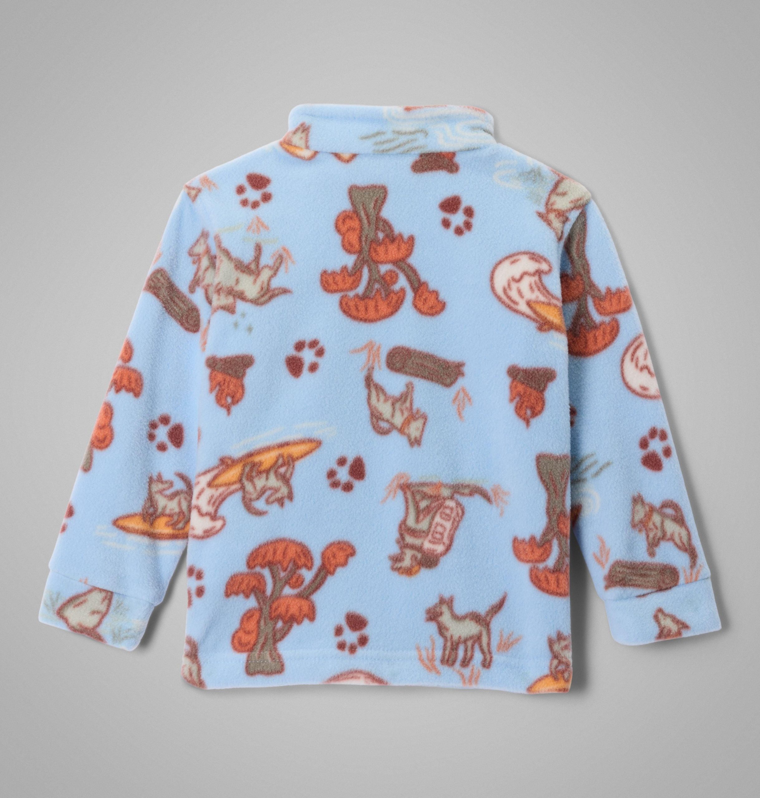 kleinkind-fleecejacke mit granitberg-print