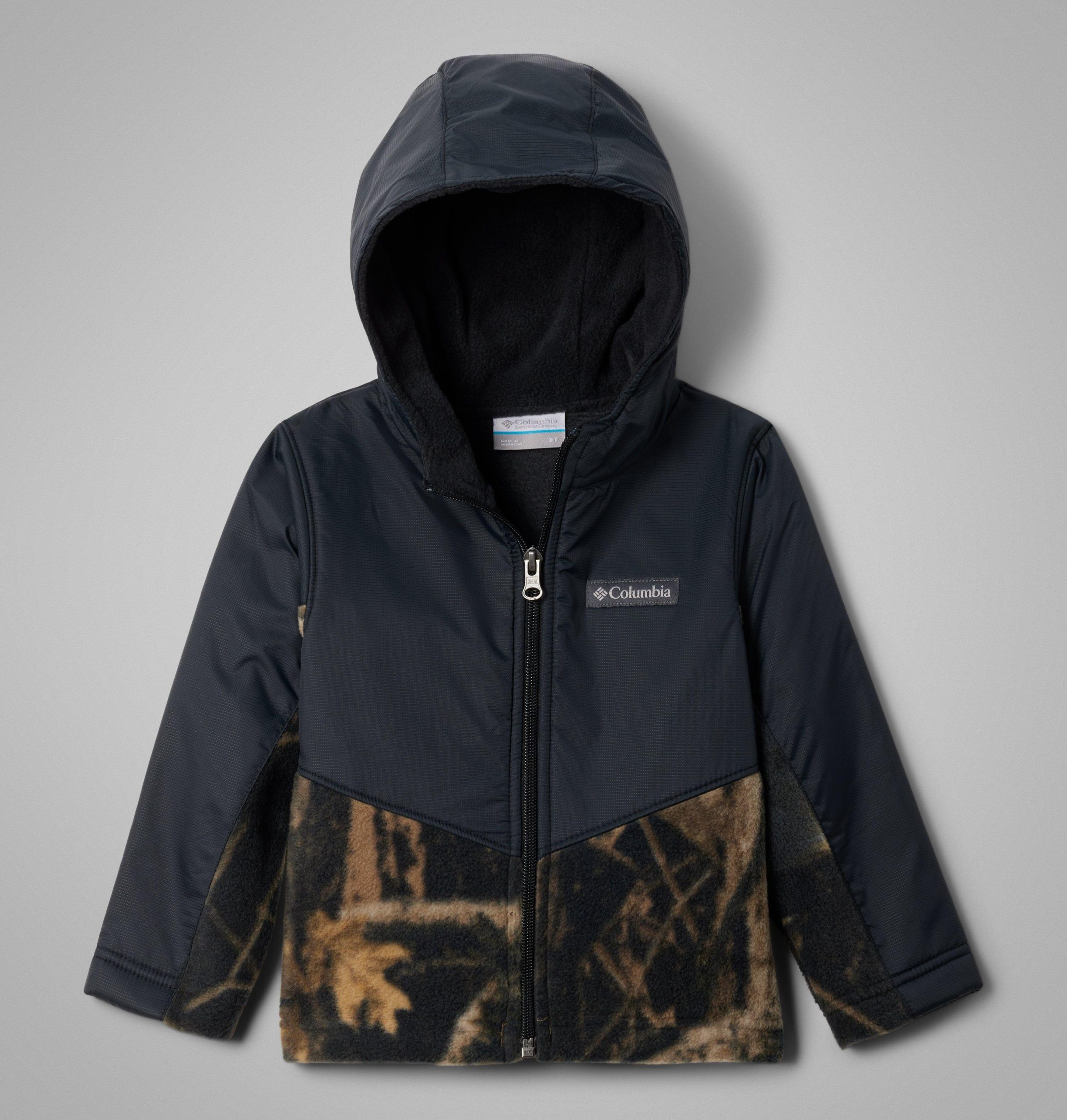 steens mt ii overlay fleecejacke mit kapuze für kleinkinder