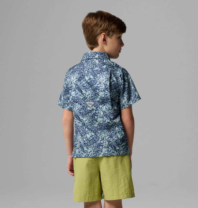 pfg super slack tide kurzarm-camp-shirt für jungen