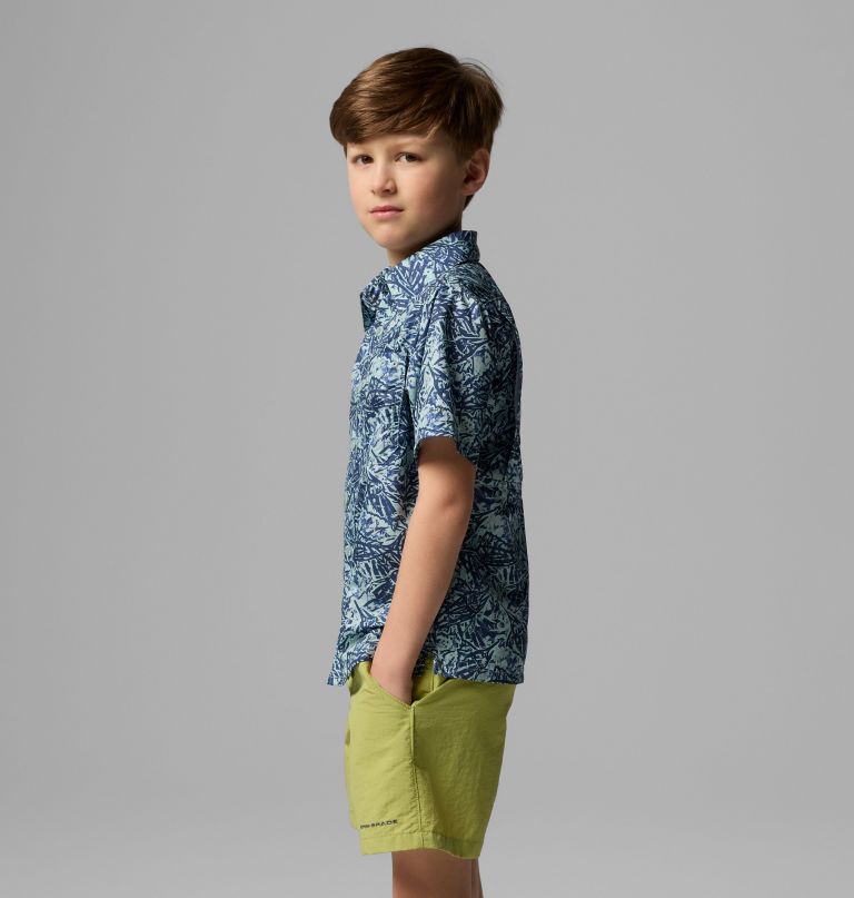 pfg super slack tide kurzarm-camp-shirt für jungen