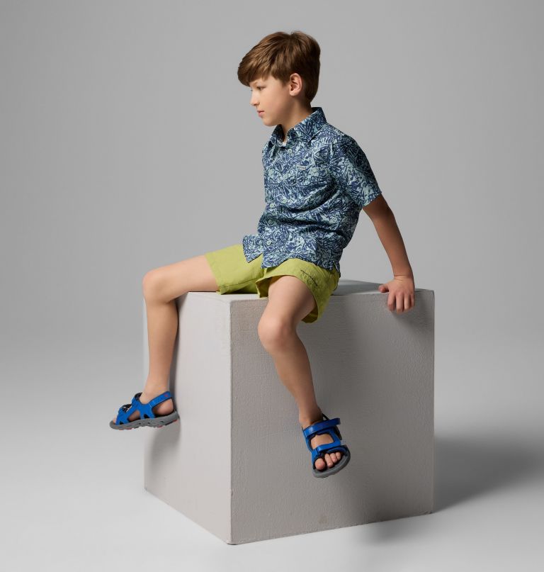 pfg super slack tide kurzarm-camp-shirt für jungen
