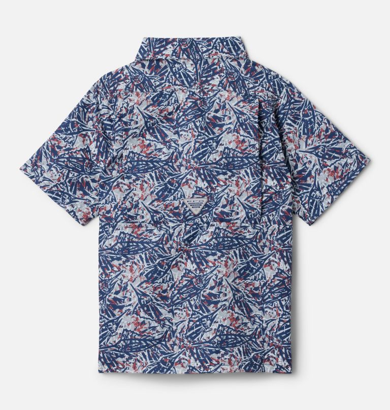 pfg super slack tide kurzarm-camp-shirt für jungen