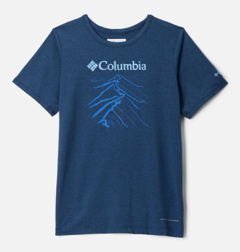 tech trail kurzarm-grafikshirt für jungen
