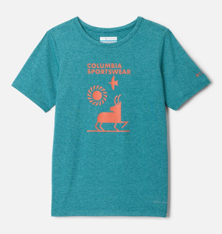 tech trail kurzarm-grafikshirt für jungen