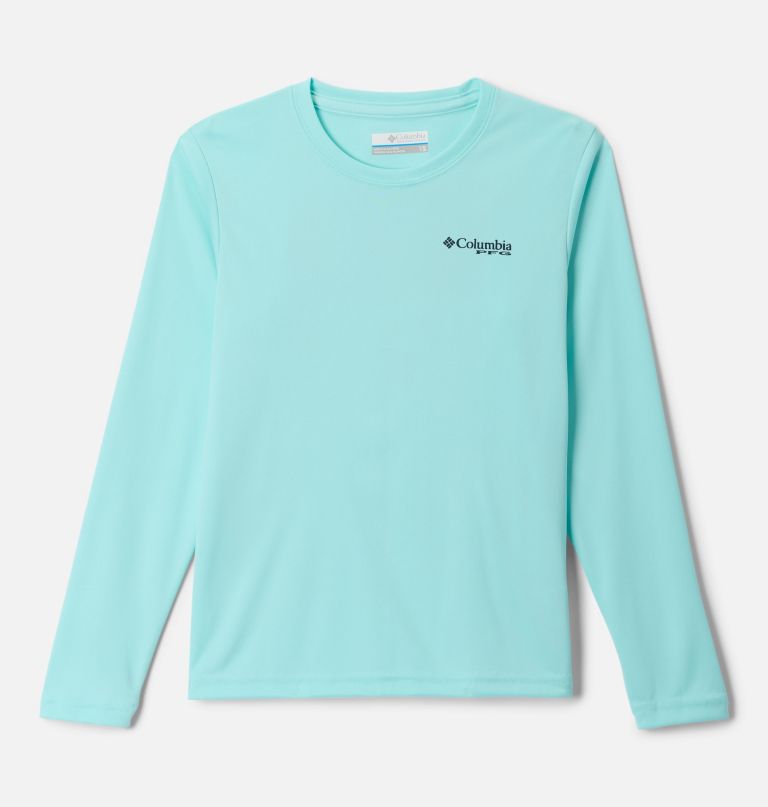 pfg terminal tackle langarmshirt für jungen mit flossen- und streifenmuster