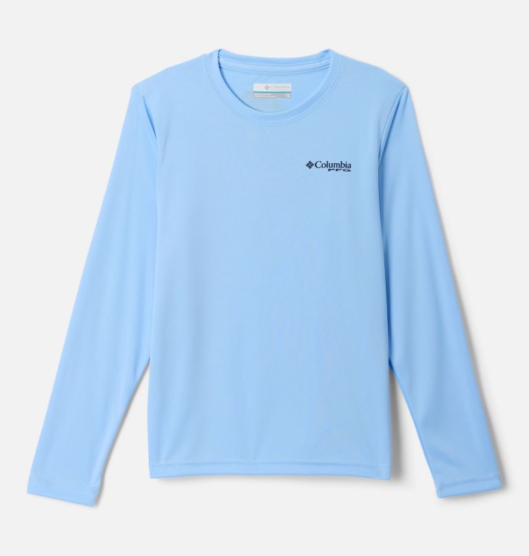 pfg terminal tackle langarmshirt für jungen mit flossen- und streifenmuster