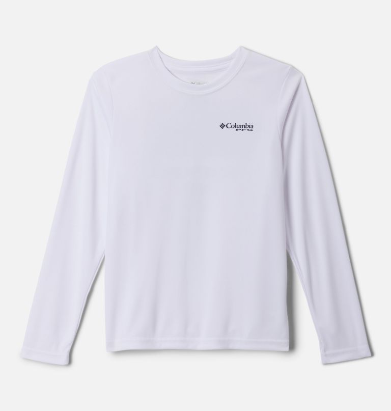 pfg terminal tackle langarmshirt für jungen mit flossen- und streifenmuster