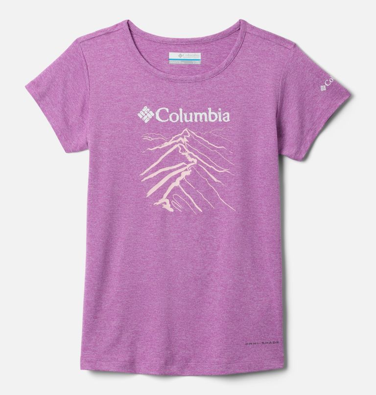 tech trail kurzarm-grafikshirt für mädchen