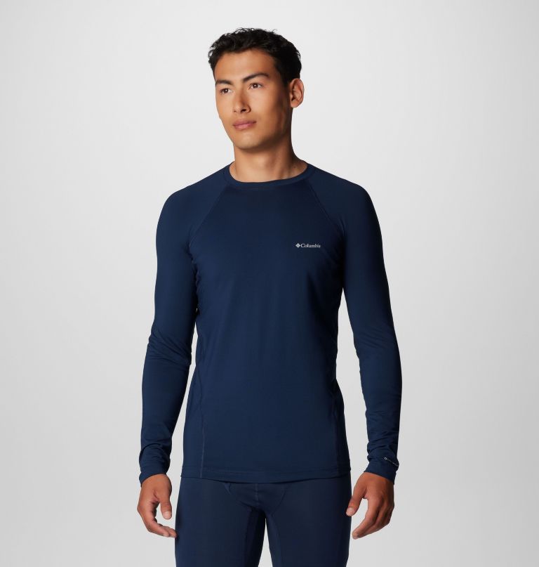 herren-funktionsshirt mit rundhalsausschnitt mittelschwer baselayer