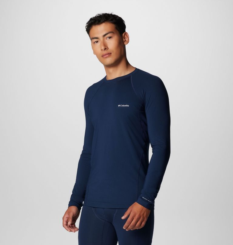 herren-funktionsshirt mit rundhalsausschnitt mittelschwer baselayer