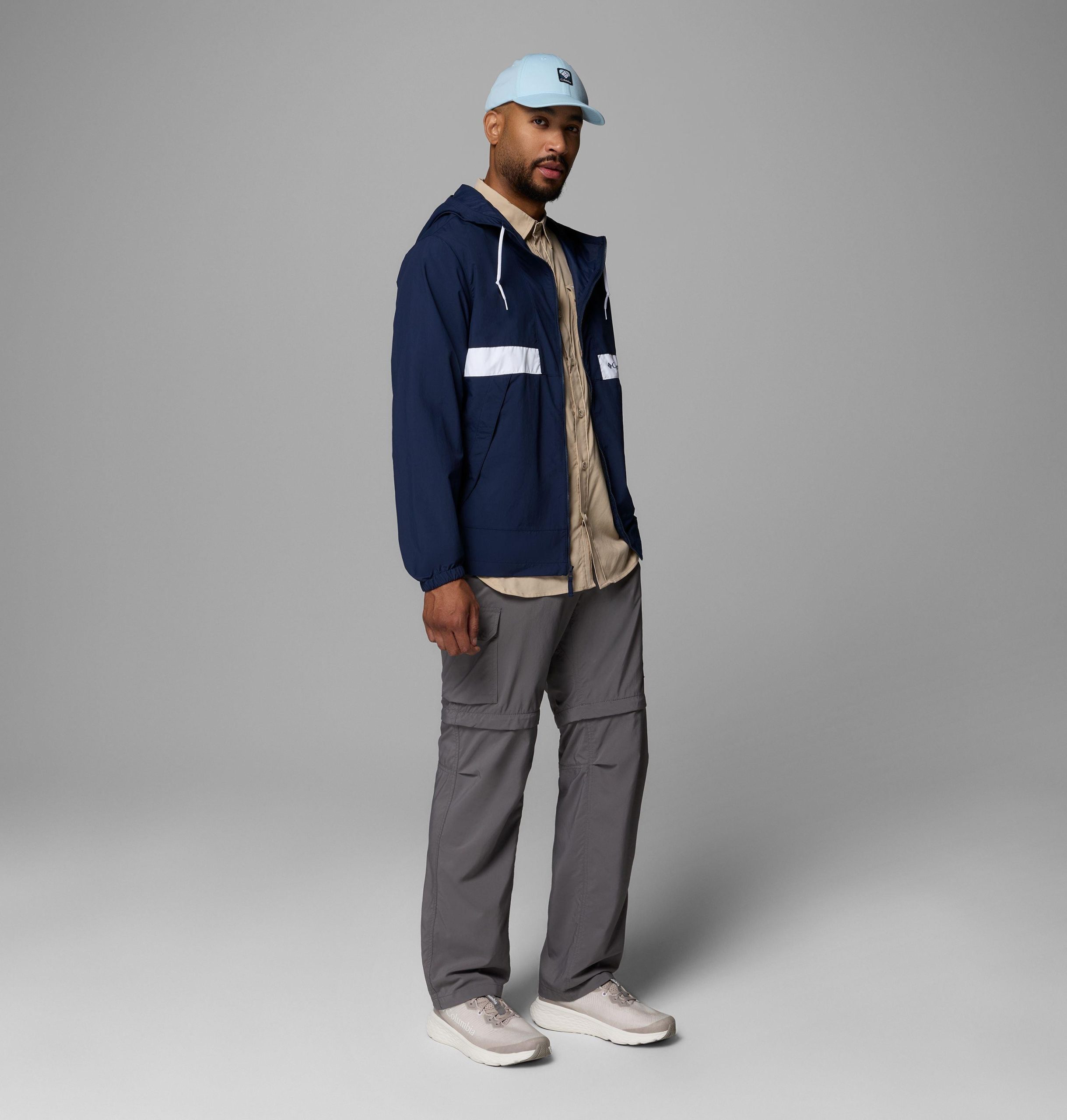 spire valley kapuzen-windjacke für herren